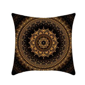 Retro Ethnic Style Mandala Pillow Cover (Option: 01p09 Style-45x45cm)