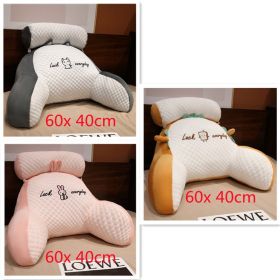 Sofa Fluffy Cushion Luncheon Pillow Triangle Reading Cushion Bedside Soft Large Backrest Lumbar Cushion Office Chair Cushion (Option: Set25)