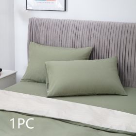 Grounding Gas Pillowcase Antibacterial Silver Fiber Grade A Pure Cotton Fabric Anti-static (Option: Green-US 51x92cm)