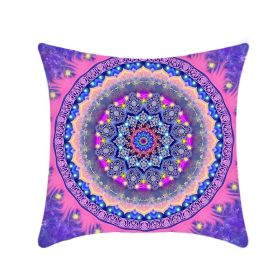 Retro Ethnic Style Mandala Pillow Cover (Option: 01p06 Style-45x45cm)