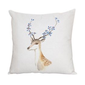 Nordic Style Animal Pattern Peach Skin Fabric Fabric Pillow Cover (Option: 17 Style-45x45cm)