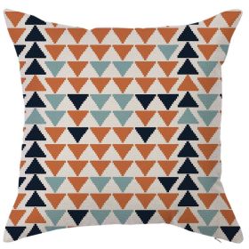 Modern Style Simple Atmospheric Geometric Linen Pillow Cover (Option: 18 Style-45x45cm)