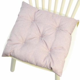 Multicolor Linen Five-circle Chair Cushion Chair Cushion (Option: Square Light Purple-4040CM Linen)