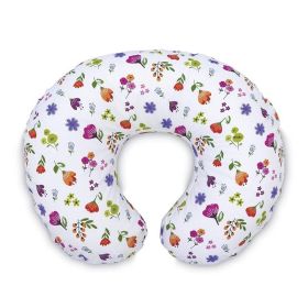 Baby Feeding Pillow Pillowcase Elastic U-shaped Breastfeeding (Option: A126 Purple Flower-50x38x17CM)