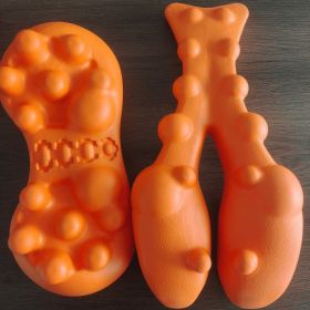 EVA Injection Foam Cervical Spine Head Massage Pillow (Option: Orange-Massage Pillow Suit)