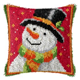 Diy Handmade Christmas Cushion Wool Embroidered Pillow Material Package (Option: BZ920-English Color Printing)