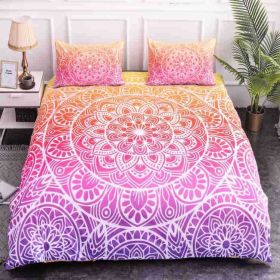 Four-piece Bed Sheet And Quilt Cover (Option: Style 7-135x200)