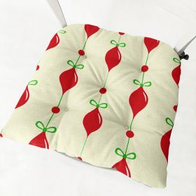 Cotton-filled Thickened Cotton And Linen Printing Chair Cushion (Option: Square Christmas Series 2 10-Cotton And Linen)