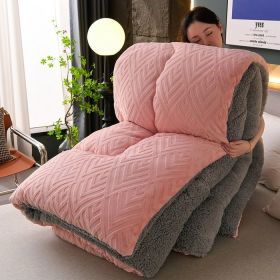 Winter Lambskin Quilt Single Thickened Warm Milk Fiber (Option: Dream Pink-200x230cm 4000g)