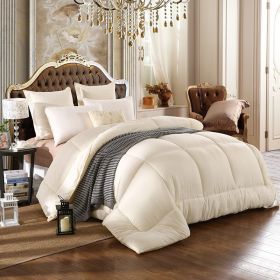 Hotel Thickened Down Quilt (Option: Beige-220x240cm 3500g)